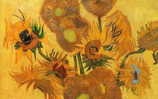 Vincent Van Gogh målade solrosor