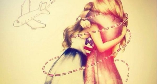 Vänner som flugit jorden runt för att träffas