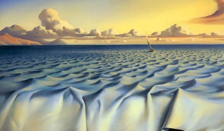 Lakan som blir som vågor.