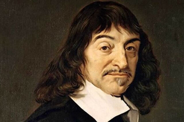 Målning av Descartes.
