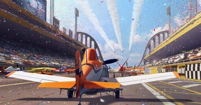 Plan på parad i filmen Flygplan.