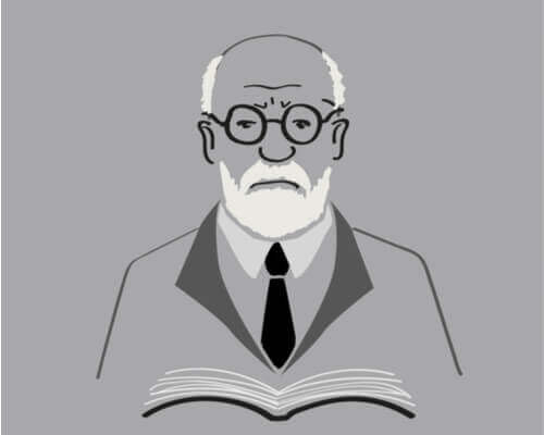 Teckning av Sigmund Freud