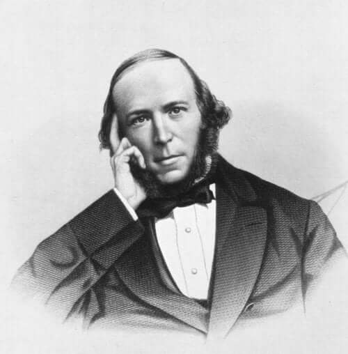 Porträtt av Herbert Spencer