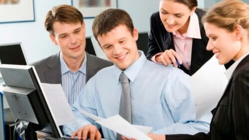 Kolleger på jobbet.