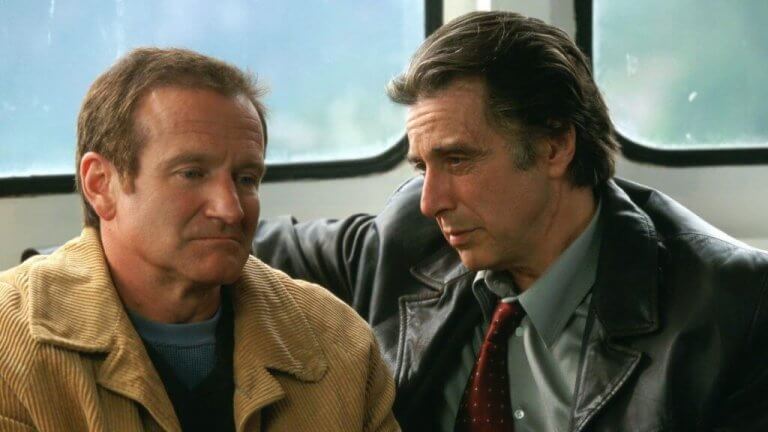 Pacino och Williams på tåget.