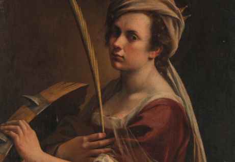 Artemisia Gentileschi med pensel.