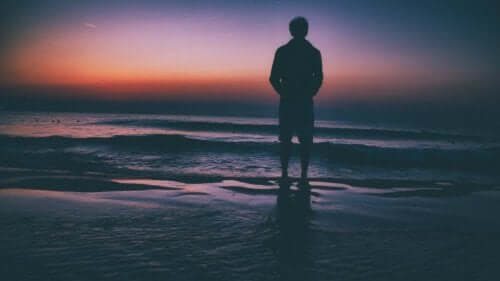 Person vid havet