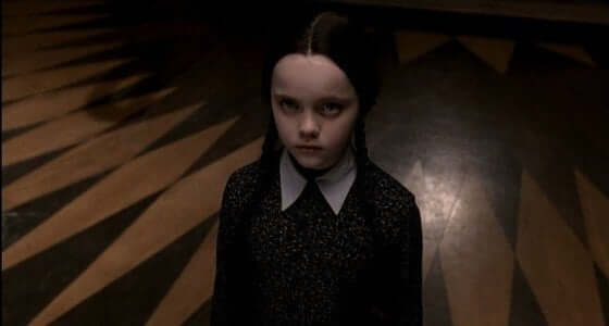 Flicka i familjen Addams.