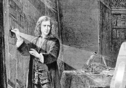 Newtons experiment.