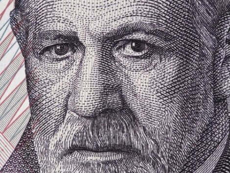 Porträtt av Freud