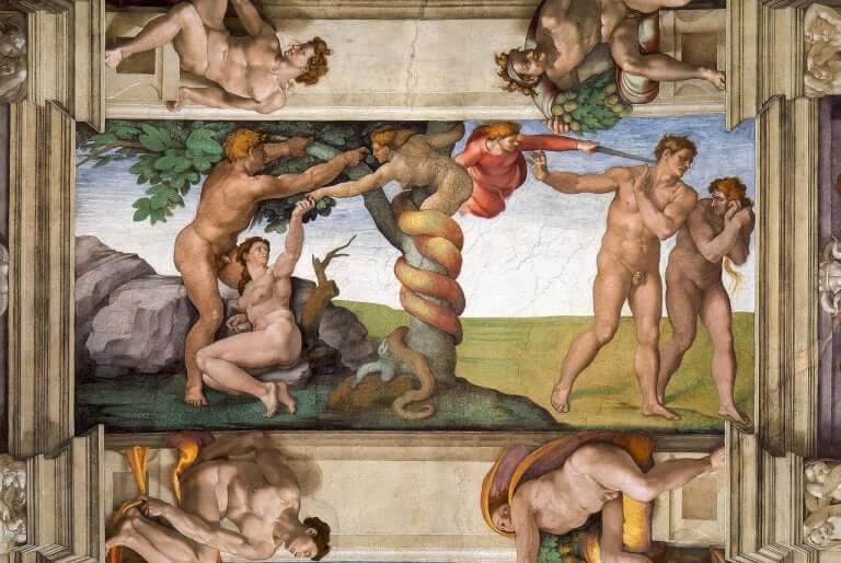 Målning av Michelangelo.