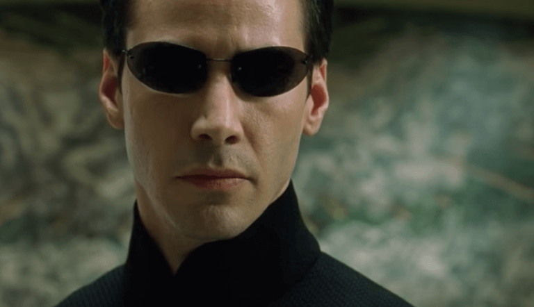 Scen från filmen the Matrix.