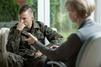 Soldat hos psykolog