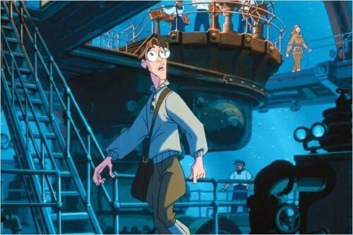 En scen med Milo i Atlantis