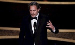 Joaquin Phoenix tal för kännande varelser och miljön