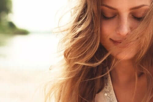 En lycklig kvinna till