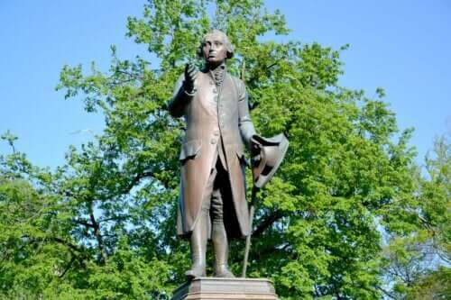 En staty av Kant